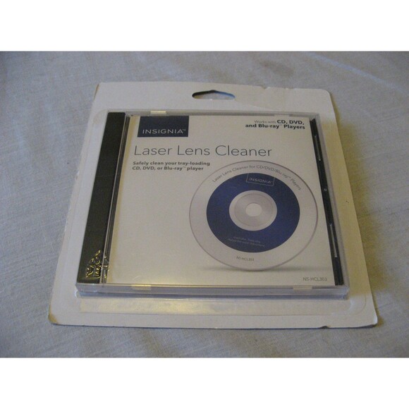 Insignia Laser Lens Cleaner Cleaning Disc For Cd DVD Blu-ray Players NEW - Picture 1 of 2